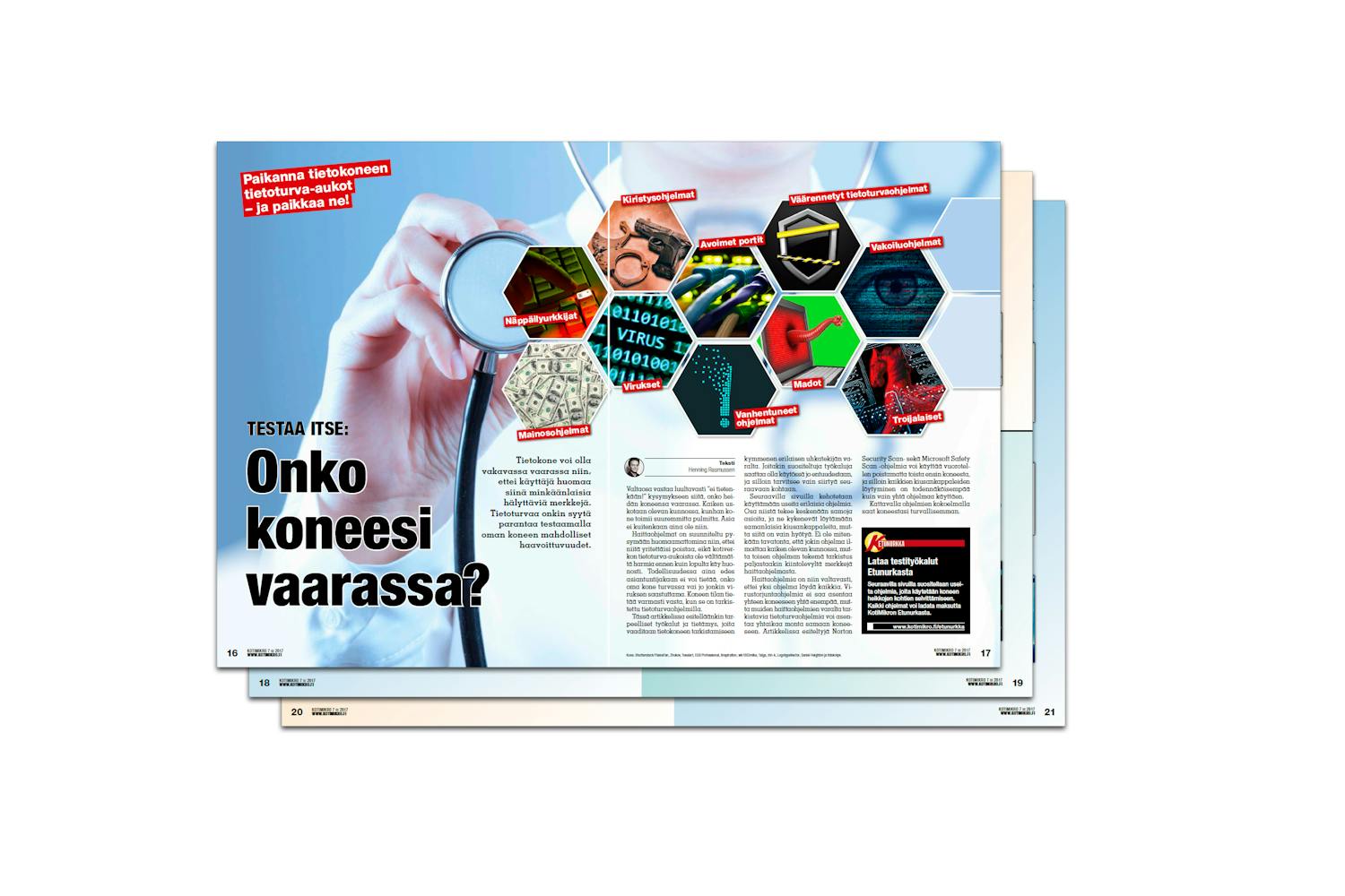 Verkkopalvelun avulla voi tarkistaa, onko omassa järjestelmässä avoimia verkkoportteja.